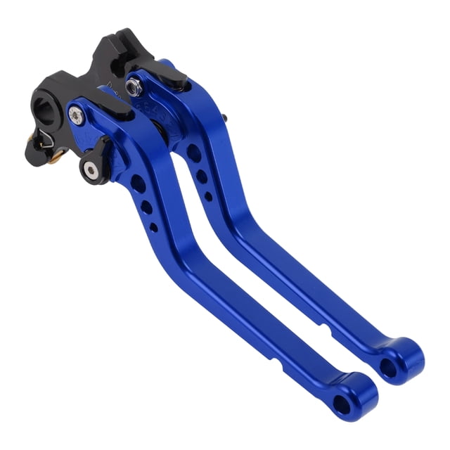 Palancas de freno y embrague largas únicas para Ducati 821 MONSTER 2014-2017, palanca de freno ajustable en 6 posiciones, aleación de aluminio, azul, 1 par