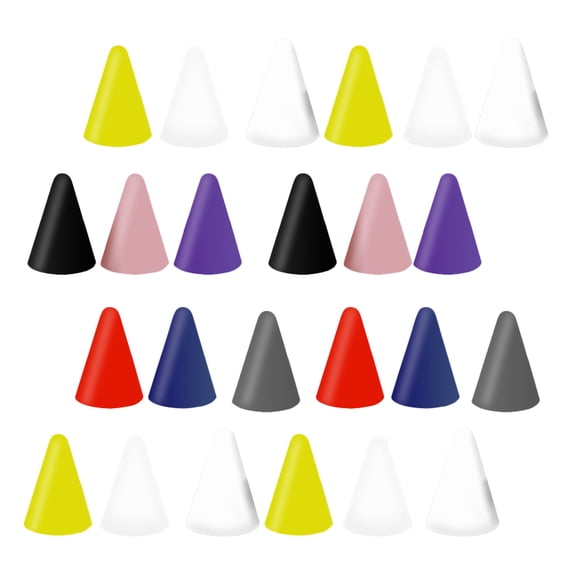 GETAJGHSD 45Pcs Silicone Stylus Pen Protector Caps Compatible with Apple Pencil 1 2 with Easy Installation