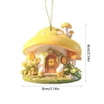 thumbnail image 3 of Easter Acrylic Flat Car Pendant, 3.14" Cute Bunny Decoration for Rearview Mirror & Backpack, 3 of 5