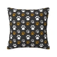 thumbnail image 1 of ZICANCN Animal Paw Print Graffiti Throw Pillow Covers, Bed Couch Sofa Knit Decorative Pillow Covers for Living Room Farmhouse, 12"x12", 1 of 8