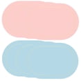 thumbnail image 1 of KERISTY - Juego de 6 manteles individuales elípticos de piel sintética, impermeables, para mesa de comedor, 1 of 8