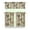 Chickens01, variant on Tropical Seashell Window Curtains 3-PC Set, Light Filtering Beach Style Rod Pocket Panels for Farmhouse Kitchen