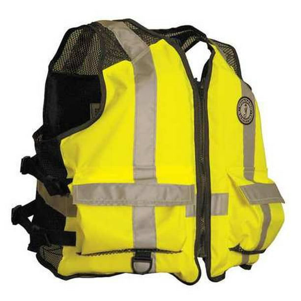 MUSTANG SURVIVAL MV1254 T3 4XL/5XL Life Jacket,Yellow/Green,4XL/5XL