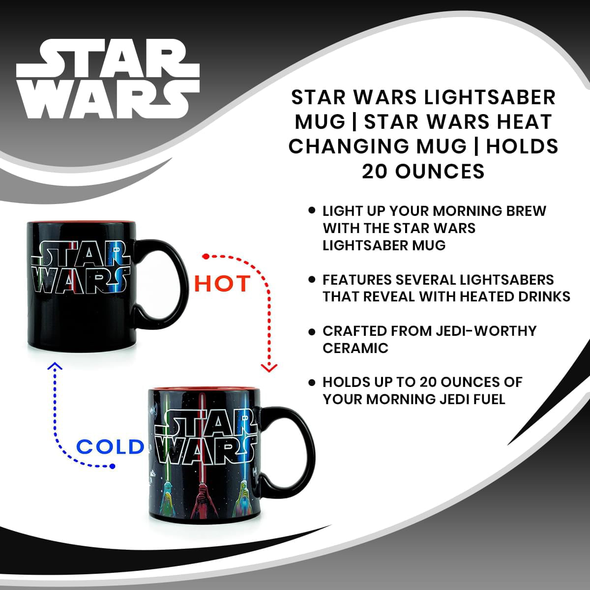 Star Wars Lightsaber Heat Change Mug – HuntSimply