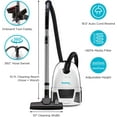 Vacuums Jill Canister Vacuum Cleaner, Hardwood Floor Vacuum with Dual