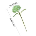 thumbnail image 3 of Green Artificial Hydrangea Flower Single Stem, Realistic Silk Hydrangea with Lifelike Leaves for Home Décor & Wedding Bouquets, 3 of 6