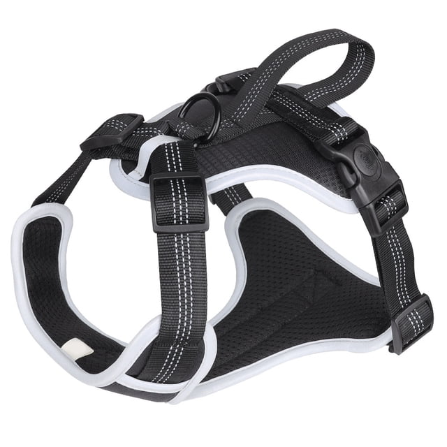 Laklulu Chaleco Oxford reflectante antiasfixia para mascotas con asa fácil de controlar, adecuado para entrenar para caminar