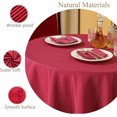 thumbnail image 2 of Rectangle Table Cloth Linen Farmhouse Tablecloth Waterproof Anti-Shrink Soft and Wrinkle Resistant Decorative Fabric Table Cover for Kitchen (Flaxen, 52" x 70" (4-6 Seats)), 2 of 5