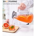 thumbnail image 2 of Jarra de vidrio Potdoctor de 2 litros con tapa, mango y pico, 68 oz, 2 of 6