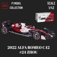 thumbnail image 1 of Bburago-modelo de coche F1 2022 con casco, escala Mclaren, MCL36, Alfa Romeo, Mercedes Ferrari Red Bull Racing, juguete de fórmula 1 Fivean unisex, 1 of 2