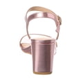 thumbnail image 3 of Stuart Weitzman Dancer 75 Leather Wedge Sandal, 8.5, Pink, 3 of 5