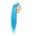 thumbnail image 2 of Hairdresser Training Head, Practical  Hand Feel Mannequin Head Convenient  For Hairdressing Training Purple,Beige,Sky Blue, 2 of 8