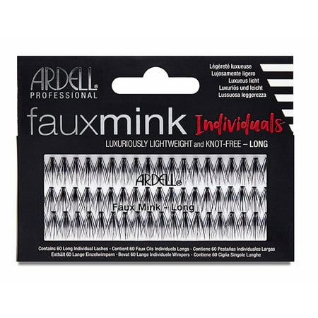 (3 Pack) Ardell Faux Mink Individual False Eyelashes, Long, (Best Way To Grow Long Eyelashes)