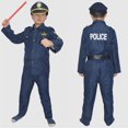 thumbnail image 2 of Huowey Cute Outfits For Boy Baby 8 Piece Outfits Solid Color Long Sleeve Button Down Jackets And Trousers Fashionable Dress Up Clothes Set With Toys Birthday Party Set,Navy,4-6 Years, 2 of 5
