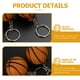 thumbnail image 2 of 24 llaveros de baloncesto con dije deportivo, regalo para amantes del baloncesto., 2 of 5