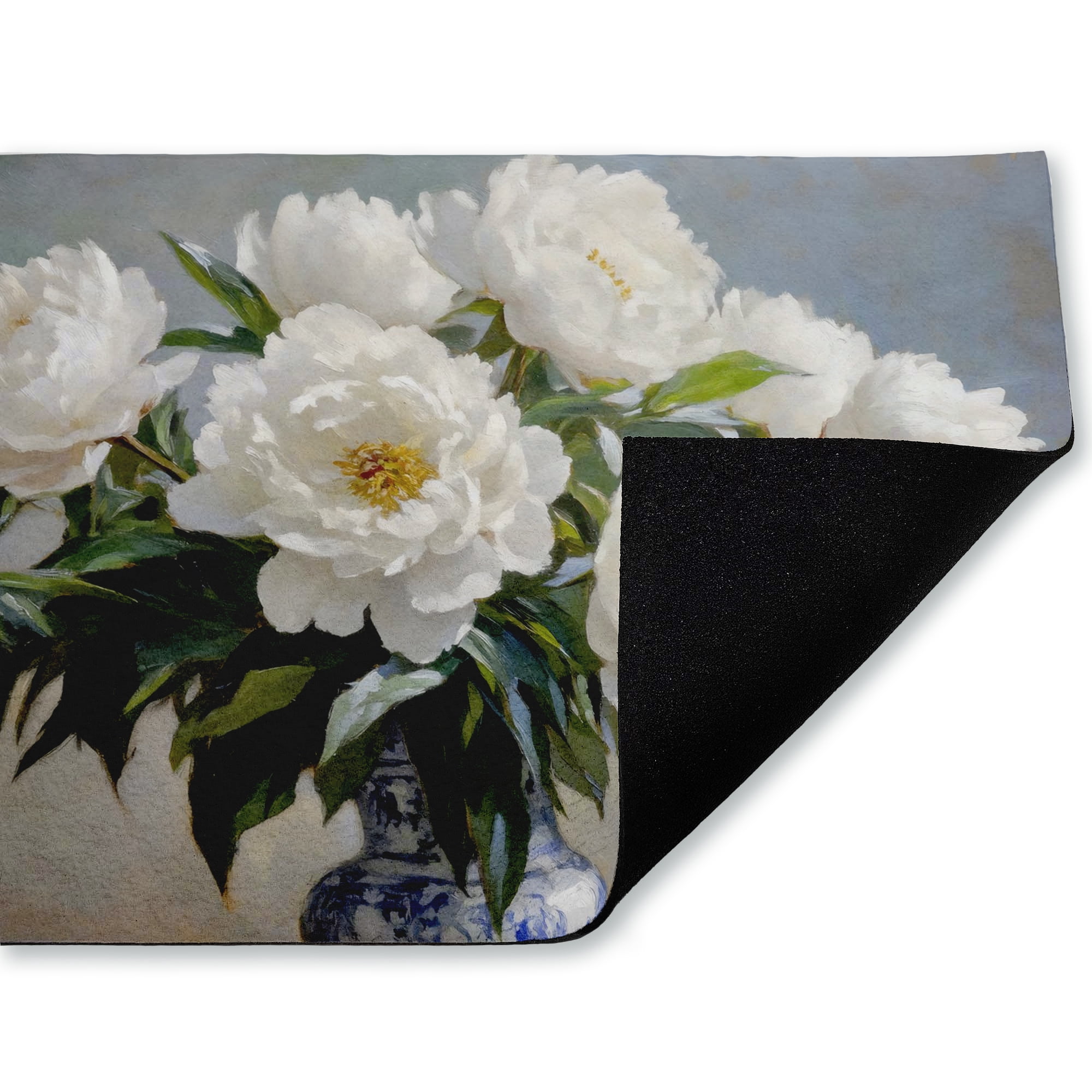 Stupell Industries Peonies In Full Bloom Printed Outdoor Door Floor Mat, design by Petals Prints Design