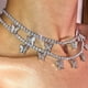 thumbnail image 5 of 1 unid capa de una sola capa, chócero de mariposa de mariposa, collar de cadena de clavícula, plata, 5 of 5