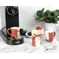 thumbnail image 3 of Ceramic Cute Upside Down Espresso Mini Coffee Mug Set of 3 - Monkey, 3 of 5