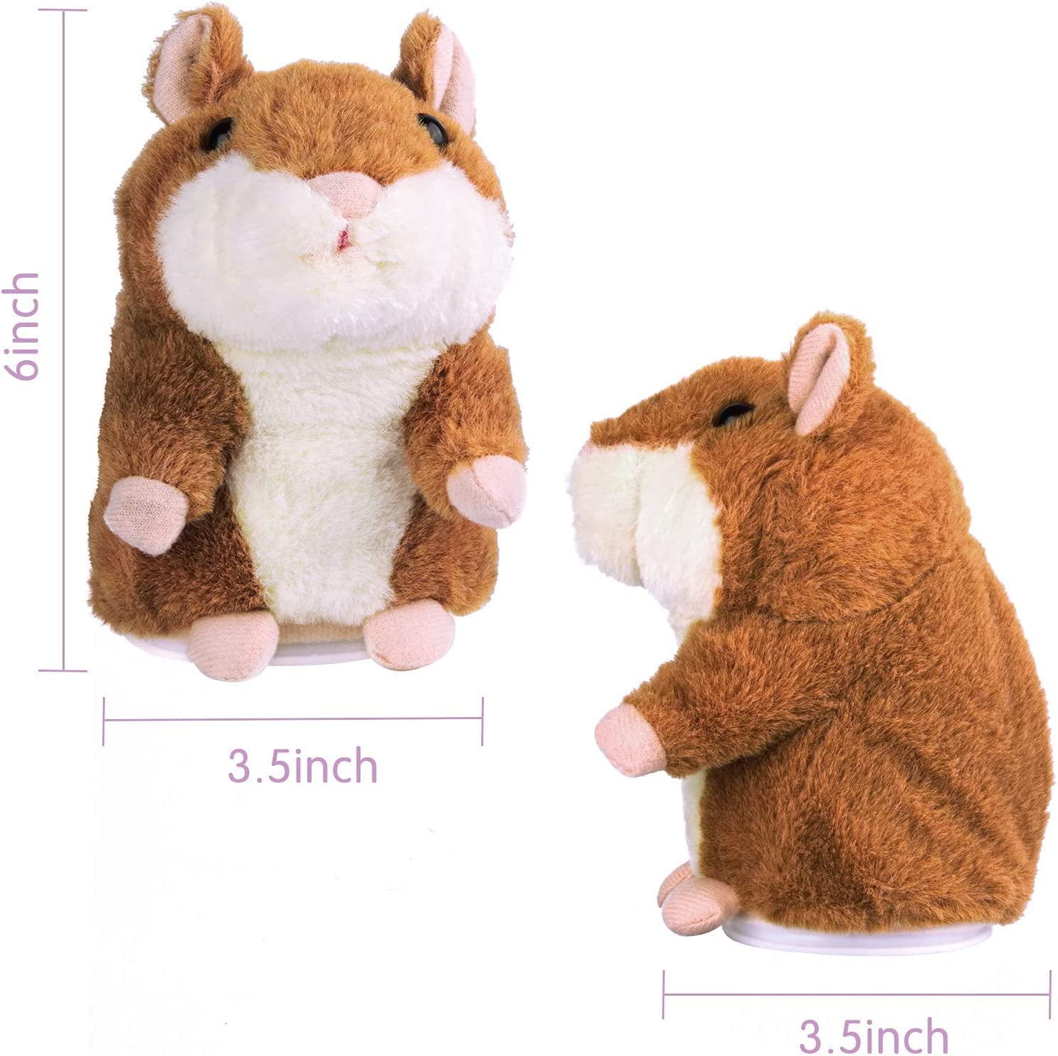 Talking Walking Hamster, Talking Hamster Toy, Peluche electrónico