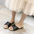 thumbnail image 2 of Amzcrzy Zapatos de mujer,Zapatos de mujer,Zapatillas de mujer, Sandalias de cuña con punta de pez, cómodas e informales, de verano para mujer Sandalias Mujer Zapatillas De Casa, 2 of 3