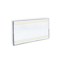 Azar 17" x 22" Horizontal Wall Mount Acrylic Sign Holder With Adhesive Tape Clear 10/Pack 122038