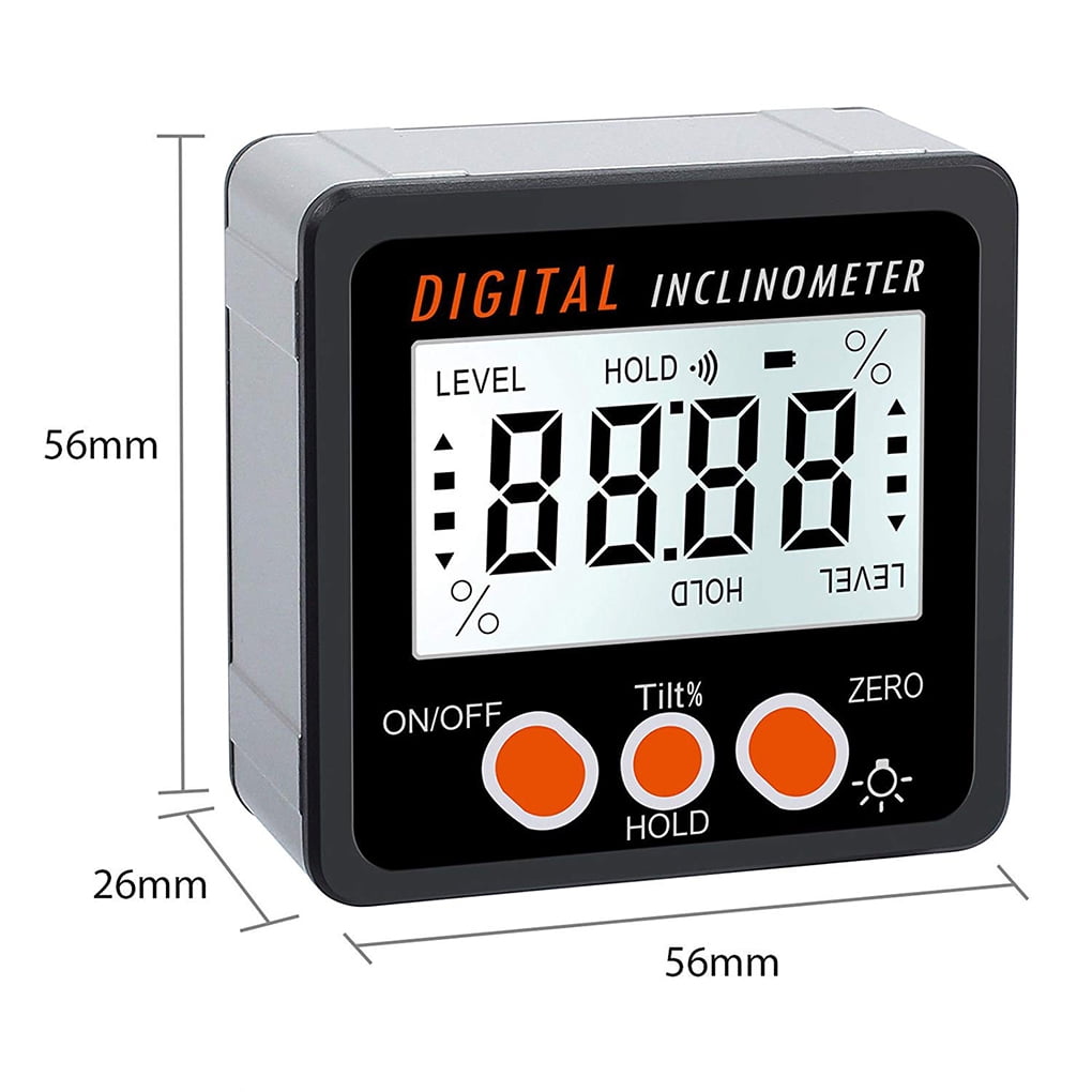 Digital Protractor Inclinometer Angle Finder Bevel Box with Magnet Base 