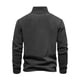 thumbnail image 3 of pstuiky manga larga para hombre, Suéter informal de moda para hombre, color liso, con cremallera, manga larga y cuello alto. Tops casuales para hombres m, 3 of 5