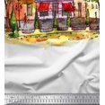 thumbnail image 2 of Soimoi Moss Georgette Fabric Buildings Panel Printed Craft Fabric by The Yard 42 Inch Wide, 2 of 3