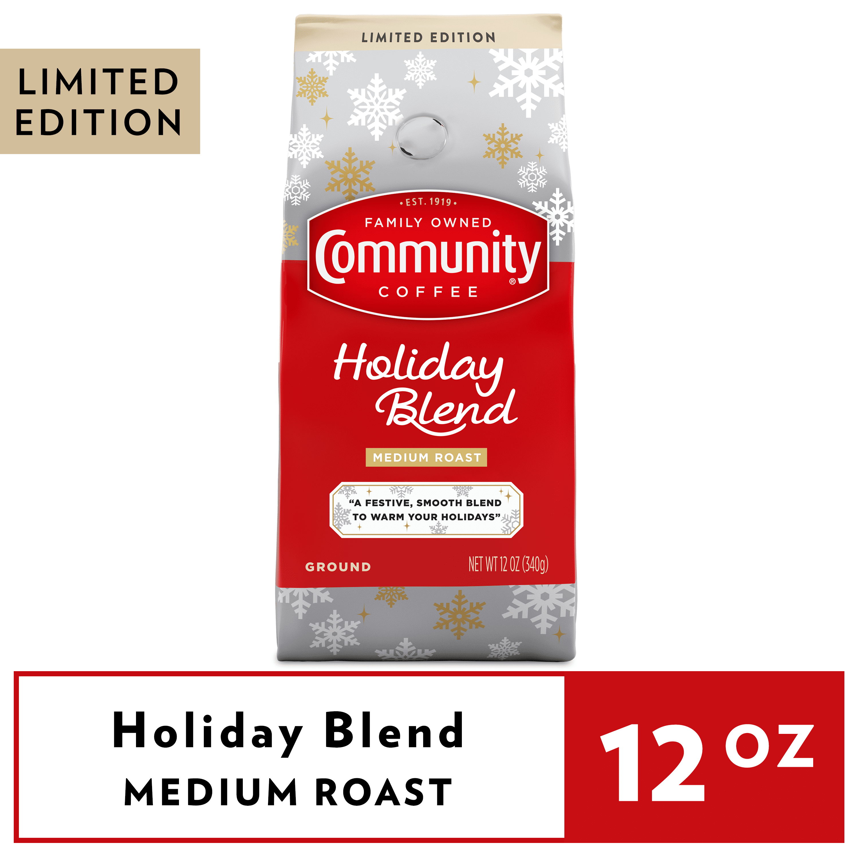 Community Coffee Holiday Blend 12 Ounce Bag