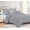 Silver, variant on 5 Piece Luxury Vintage Ruffle Pattern Comforter By D.N.G. BEDDINGS Set Premium Super Soft, All Season, 800 Thread Count 100% Egyptian Cotton Twin/Twin XL Size Silver Color