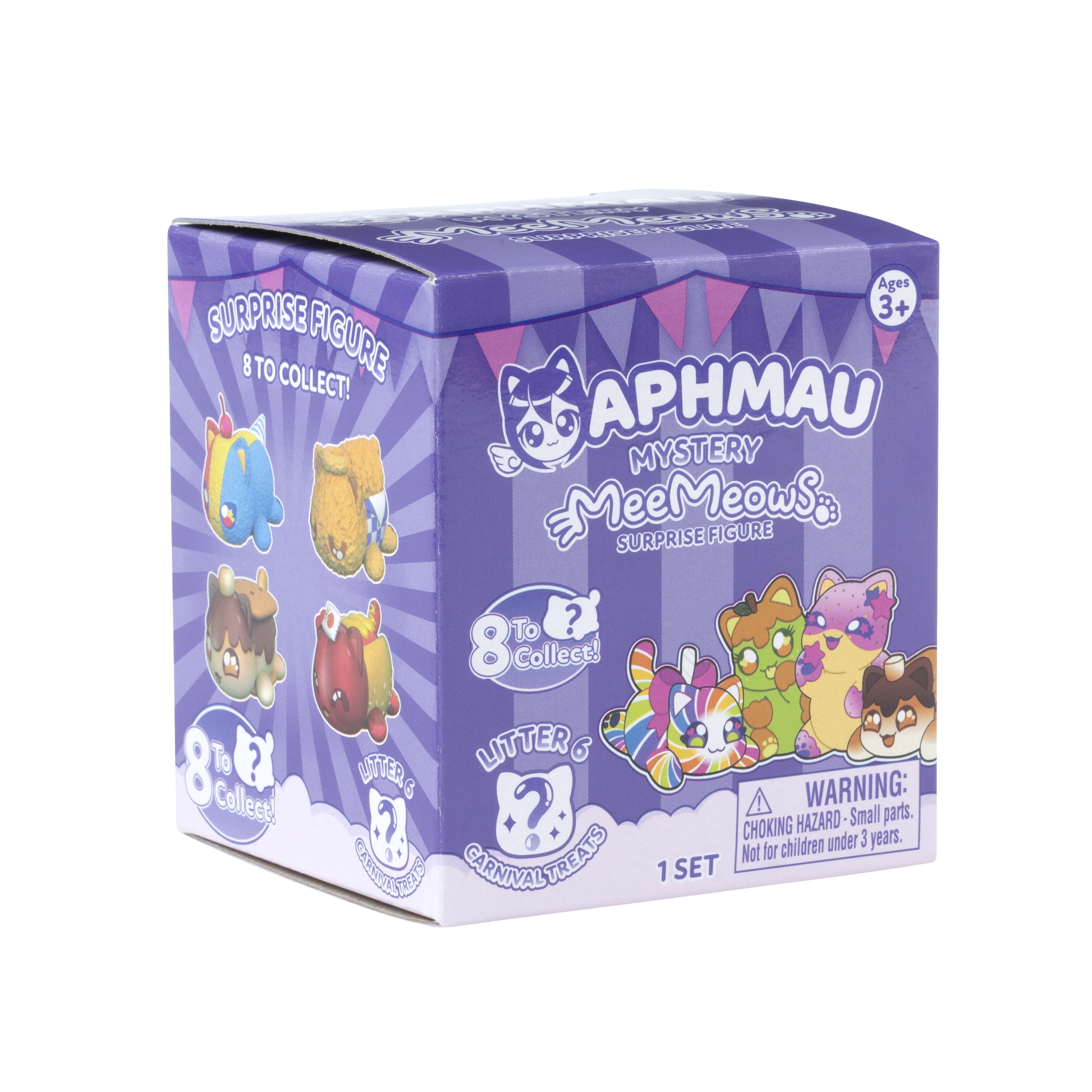 Aphmau MeeMeow Mystery Figures – Series 6, Blind Box: 1 of 8 Possible Carnival Treats MeeMeows  (图5)