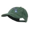 thumbnail image 2 of Hawaii State Map Embroidered Washed Cap - Dark Green OSFM, 2 of 5