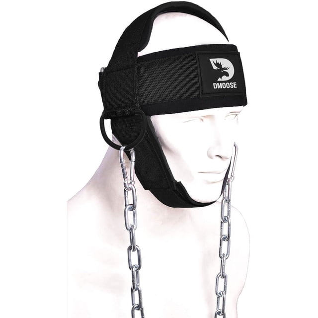 Neck Harness Doose Fitness, fortalecedor de cuello con cadena de acero de 30 ml