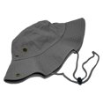 thumbnail image 2 of Glory Max Classic 100% Cotton Wide Brim Bucket Hat Summer Outdoor Boonie Dark Gray Hats, 2 of 5
