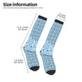 thumbnail image 2 of Silaia Bluey Print Socks For Women Men,Crew Socks,Sporty Calf Socks,Casual Socks, Design Socks for Hiking, Sport, 2 of 6