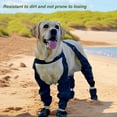 thumbnail image 6 of JIhuahe Adjustable Straps Dog Boots with Reflective Bands for Outdoor Use, Anti-Slip and Waterproof for Dogs, Ideal for Walking, Running, and Protection in All Seasons,Black,L, 6 of 6