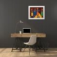 thumbnail image 3 of Hedy 14x12 White Modern Wood Framed Museum Art Print Titled - Colorful Africa I, 3 of 4