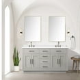 thumbnail image 3 of Abbey 60 in W x 22 in D White Oak Double Bath Vanity and White Quartz Top, 3 of 6