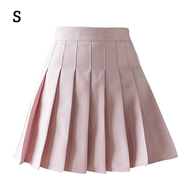 Minnieouse Uniforme de niña de tenis de cintura alta con plisada y pantalones cortos Prendas para la parte inferior del cuerpo Rosado S Minnieouse AP001094-11