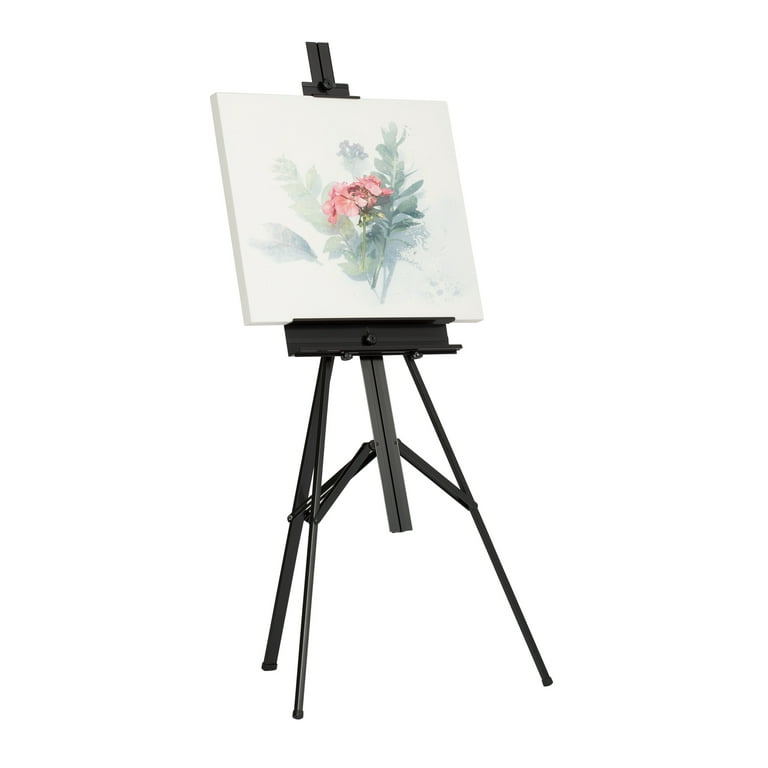 U.S. Art Supply 14 Medium Tabletop Wood Display Stand A-Frame Artist Easel  Beechwood Tripod, Kid Student Painting Party 