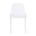 thumbnail image 3 of Noble House Ivy Stacking Plastic Patio Dining Side Chair in Black (Set of 4), 3 of 9