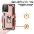 thumbnail image 4 of Xhy Samsung Galaxy A23 5G Case with Screen Protector and Magnetic Ring Mount Kickstand Military Grade Full Body Double Layer Drop Protection Rugged Durable for Galaxy A23 5G Phone - Rose Gold, 4 of 10