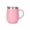 Pink, variant on 12oz Insulated Coffee Mug with Handle Stainless Steel Insulated Coffee Mug Double Wall Vacuum Travel Mug Tumbler Cup with Sliding Lid Travel Coffee Cup Thermal Cup,Army Green