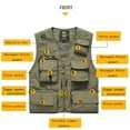 thumbnail image 6 of HOTIAN Fishing Vest Jcket for Men and Women Quick-Dry Outdoor Cargo Utility Vests with Multi-Pocket for Travel Work Photography Neon Green XXL, 6 of 7