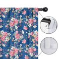thumbnail image 4 of Blackout Kids Curtains,Blue Pioneer Flower Childrens Insulated Curtains Set Of 2,Bedroom Essentials,Toddler Room Decor 42x54in(106x137cm), 4 of 4