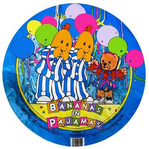 Bananas in Pajamas Vintage 1995 Foil Mylar Balloon (1ct)