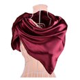 thumbnail image 2 of Bufanda de seda para mujer 2022, nueva, suave y ligera, pañuelo para la cabeza, elegante, accesorios de gasa, diadema sólida, moda, 2 of 5