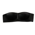 thumbnail image 3 of Wireless Bras For Women with Detachable Straps Full Coverage Push-up Strapless Seamless No Underwire Backless Bras Women's Tank Sports Underwear Black XL, 3 of 7