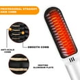 thumbnail image 4 of CNKOO Enhanced Hair Straightener Brush, 2-in-1 Ionic Straightening Brush with Anti-Scald Feature, Auto Temperature Lock & Auto-Off Function,Portable Frizz-Free Silky Electric Straightening Comb, 4 of 9