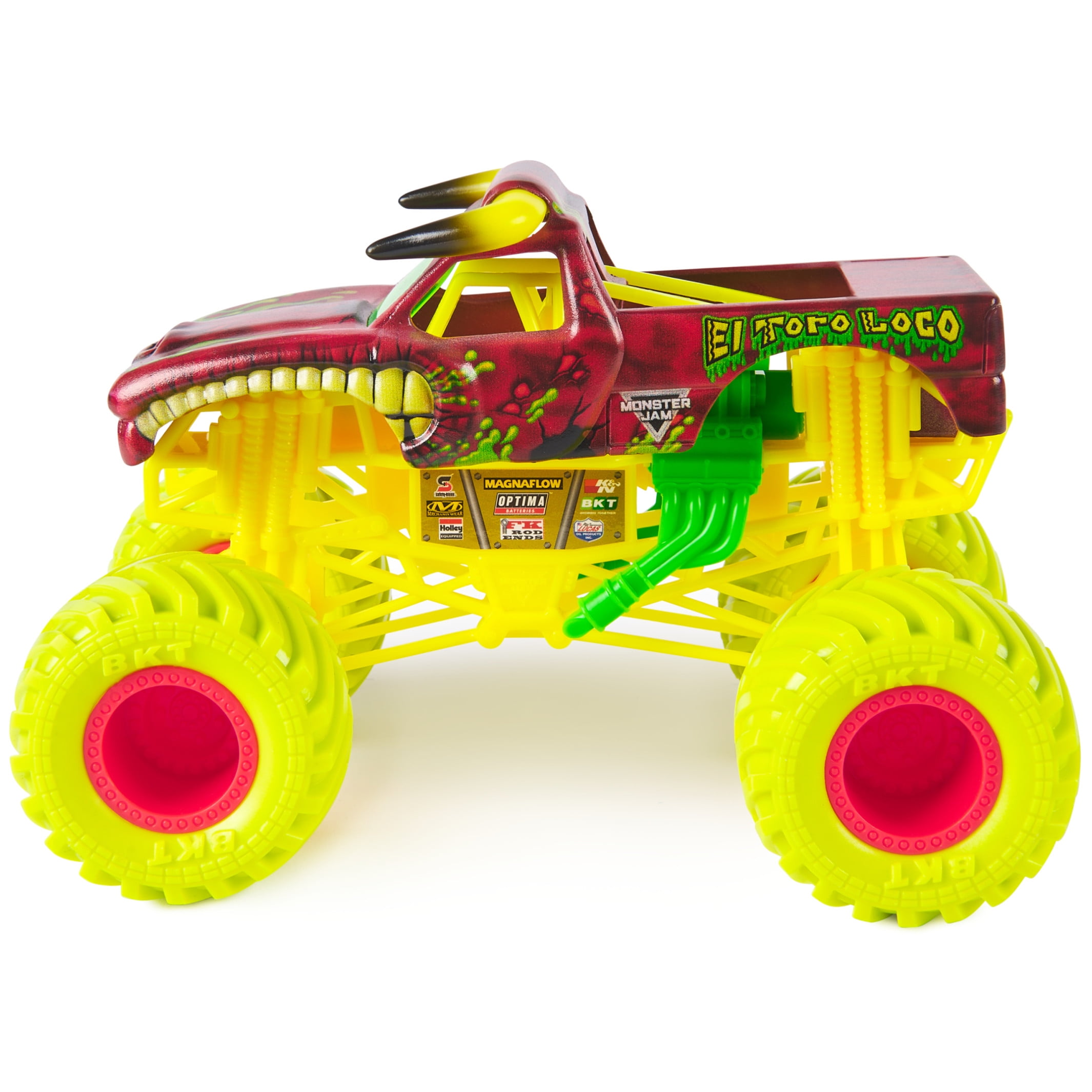 Monster Jam, Official El Toro Loco Monster Truck, Collector Die-Cast Vehicle, 1:24 Scale, Kids Toys for Boys and Girls Ages 3 and up
